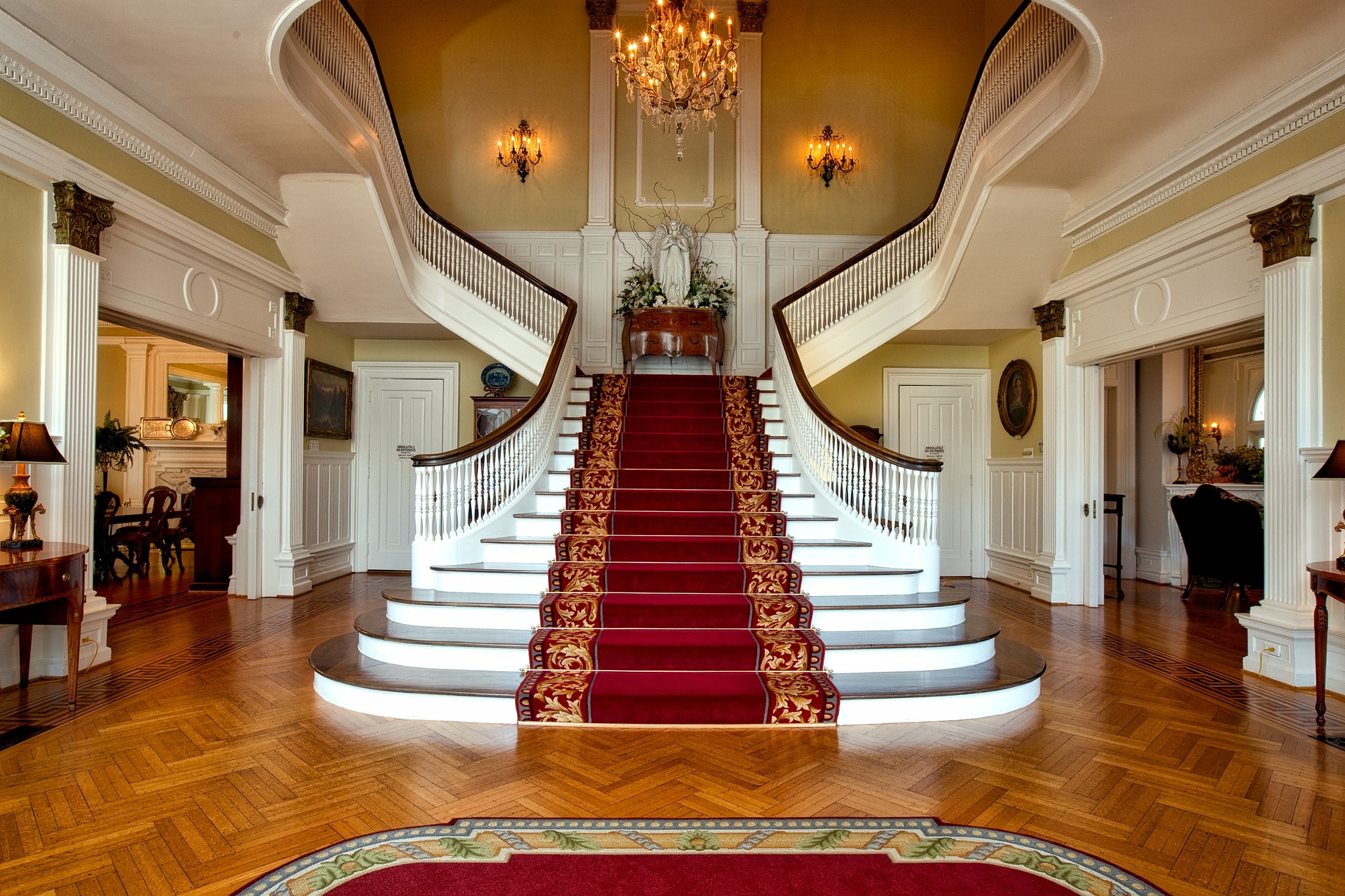 Herskapelig trapp for slott og mansion